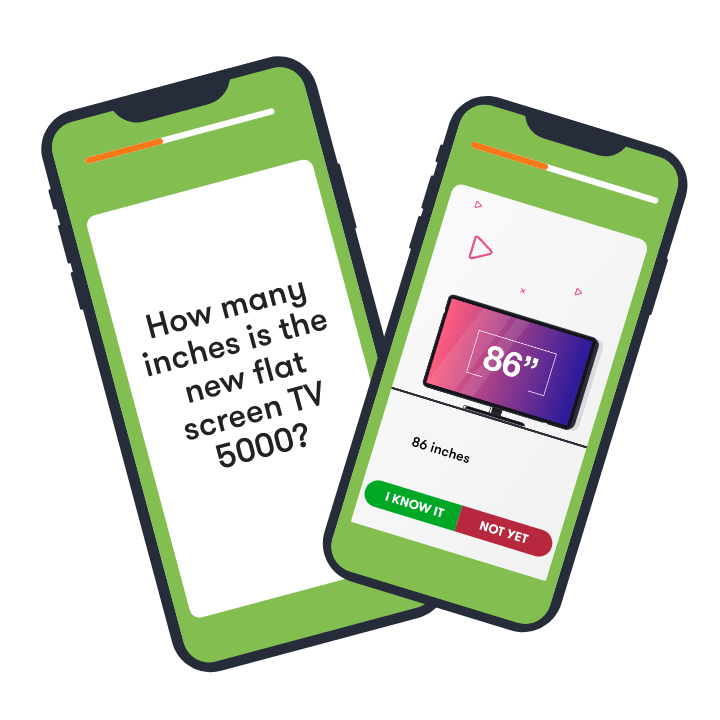 Train employees on new products using powerful microlearning tools.
